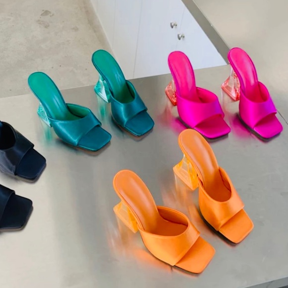 Sale New Kalen pink open toe heels - Picture 3 of 3